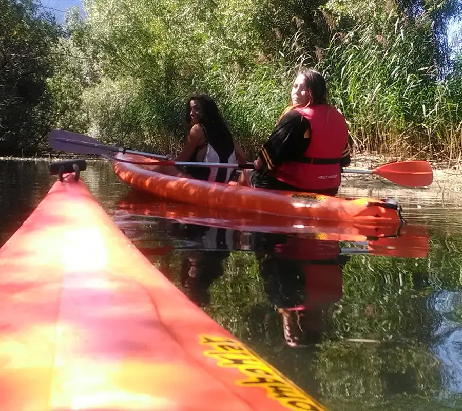Paddling up the Mera River